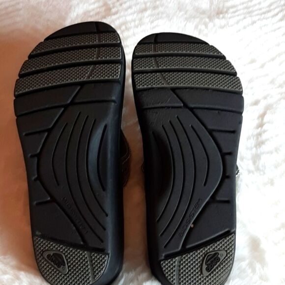 Abeo Bio System Womans Mystic Leather Gray Platform Beaded Sandals 8N - Picture 10 of 12